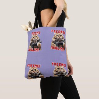 Freeze! Pawlice Funny Gift For Cat Lovers Tote Bag