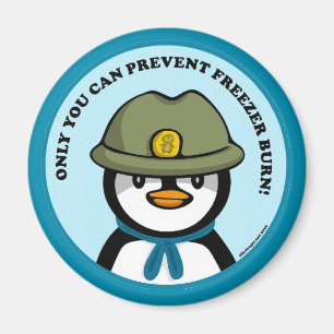 Freezie the Peng says Magnet