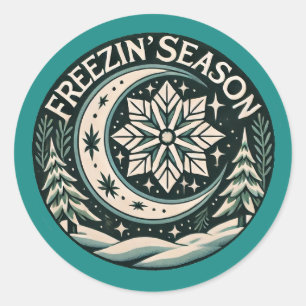 Freezin' Season                                    Classic Round Sticker