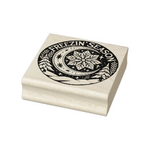 Freezin' Season Rubber Stamp