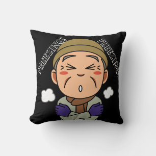 Freezing! Design Throw Pillow