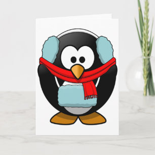 Freezing Penguin Greeting Cards