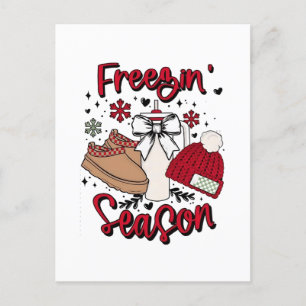 Freezing season Christmas Pregnancy Announcement