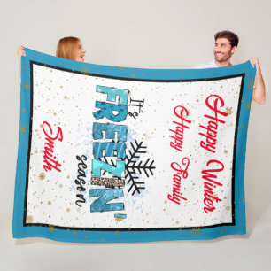 Freezing Season Customise Fleece Blanket