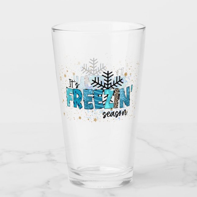 Freezing Season Customise Glass (Front)