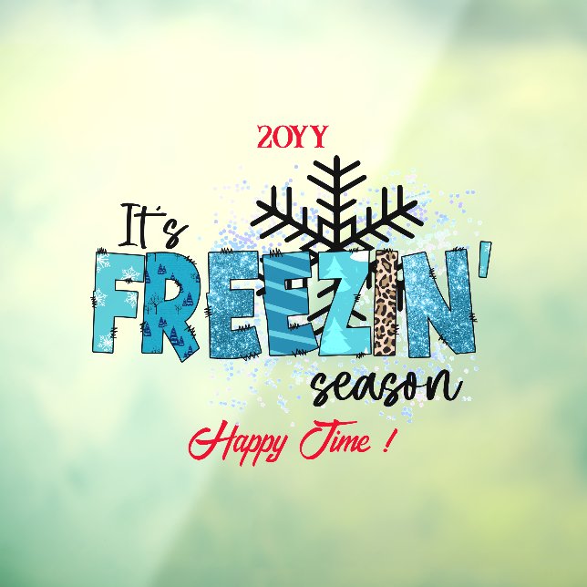 Freezing Season Customise Window Cling (Sheet 3)