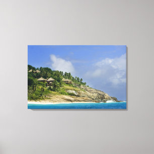 Fregate Island resort PR) Canvas Print