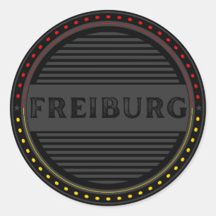 Freiburg City Pride Emblem – German Identity Classic Round Sticker