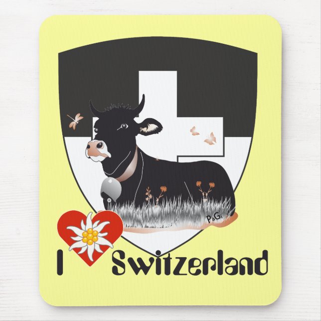 Freiburg / Fribourg Schweiz Suisse Mauspad Mouse Mat (Front)