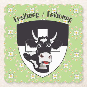 Freiburg - Fribourg - Schweiz - Suisse Untersetzer Paper Coaster