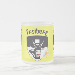 Freiburg Fribourg Switzerland Suisse Tasse Frosted Glass Coffee Mug
