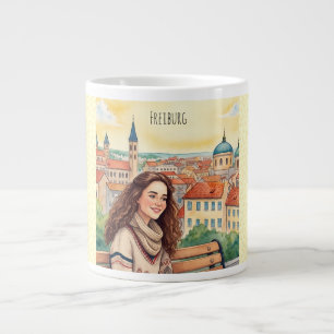 Freiburg,Germany,Beautiful City View Speciality Mu Large Coffee Mug