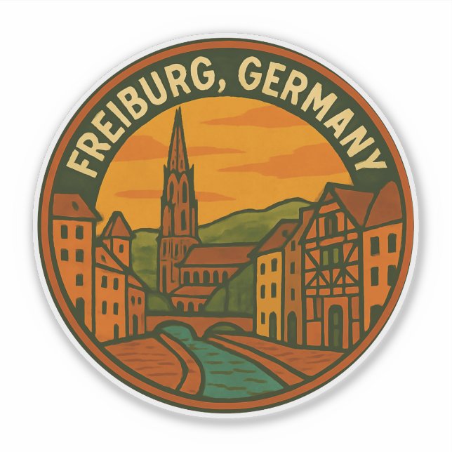Freiburg Germany Cityscape (Front)