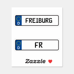 Freiburg kennzeichen, German Car License Plate