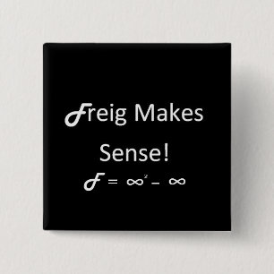 Freig Makes Sense 15 Cm Square Badge