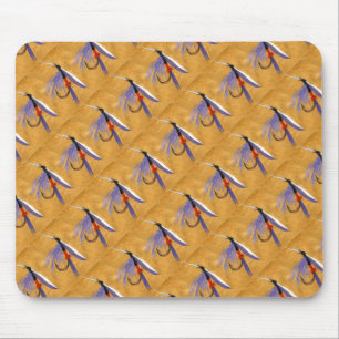 "Freight Train Tiled" Trout Fly Mousepad