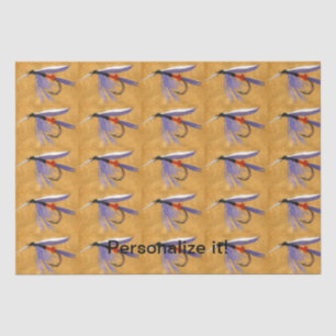 "Freight Train" wet fly, fly tying, fly fishing Tissue Paper