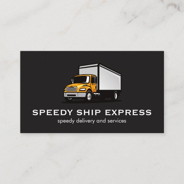 Freight Truck Delivery Business Card (Front)