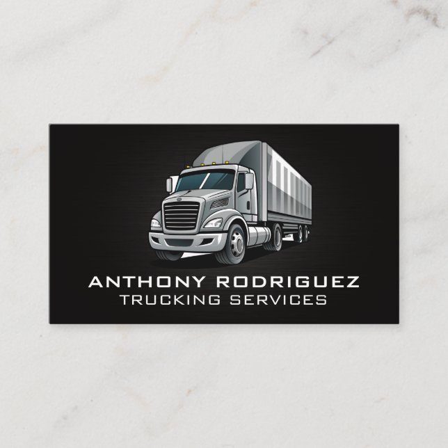 Freight Trucks | Transport Delivery Goods Business Card (Front)