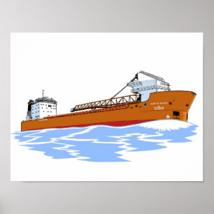Freighter Mark W. Barker Poster