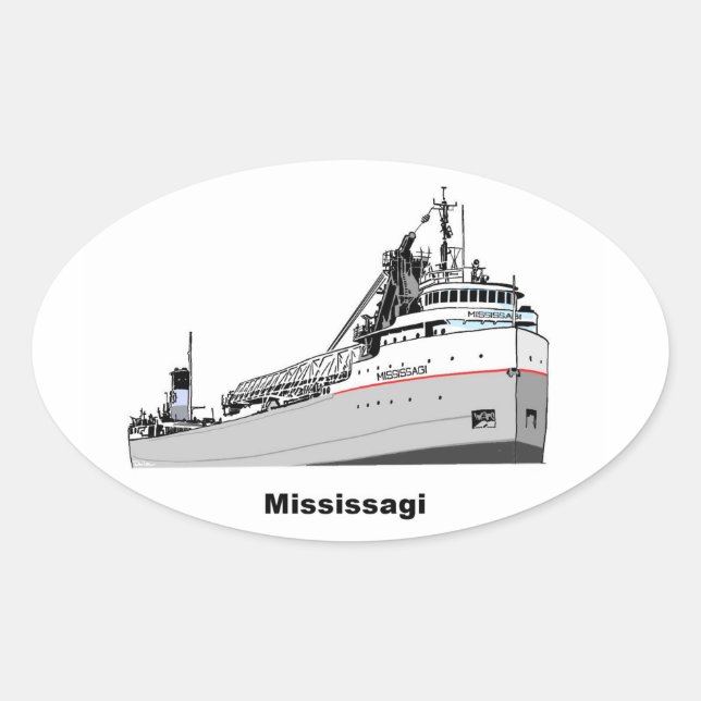 Freighter Mississagi Oval Sticker (Front)