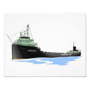 Freighter Willis B. Boyer Cleveland Cliffs Photo Print