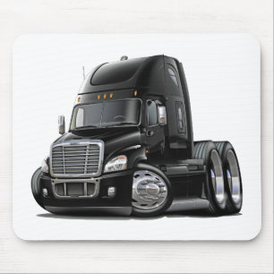 Freightliner Cascadia Black Truck Mouse Mat