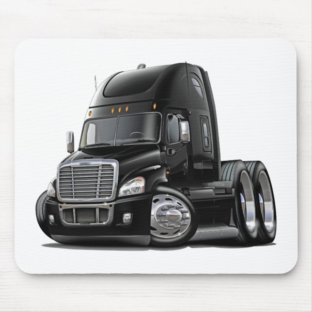 Freightliner Cascadia Black Truck Mouse Mat (Front)