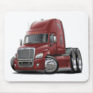 Freightliner Cascadia Maroon Truck Mouse Mat