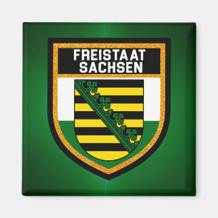 Freistaat Sachsen Flag Magnet