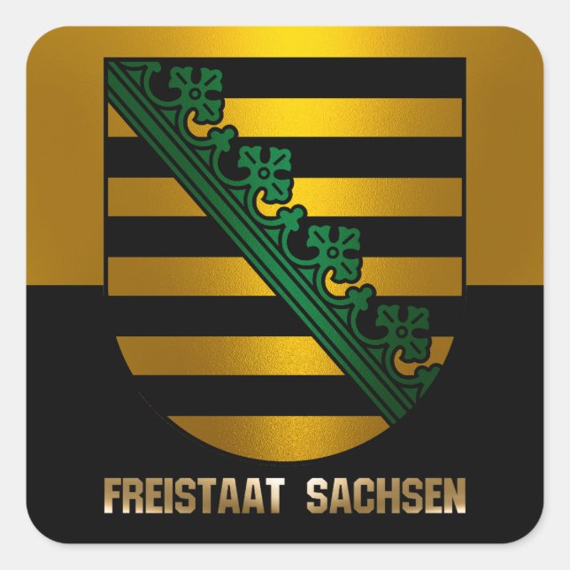 Freistaat Sachsen                                  Square Sticker (Front)