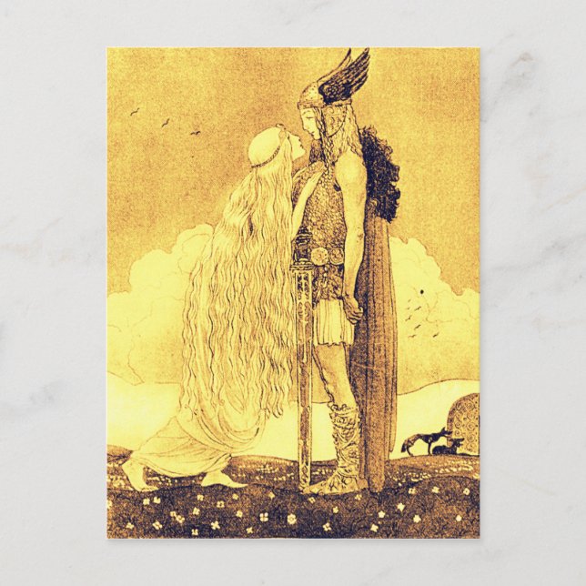 Freja and Svipdag by John Bauer Postcard (Front)