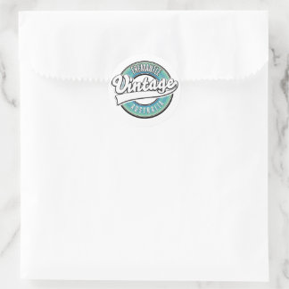 Fremantle australia vintage style logo. classic round sticker