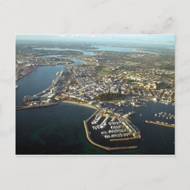 Fremantle Harbour, Western Australia Postcard (Front)