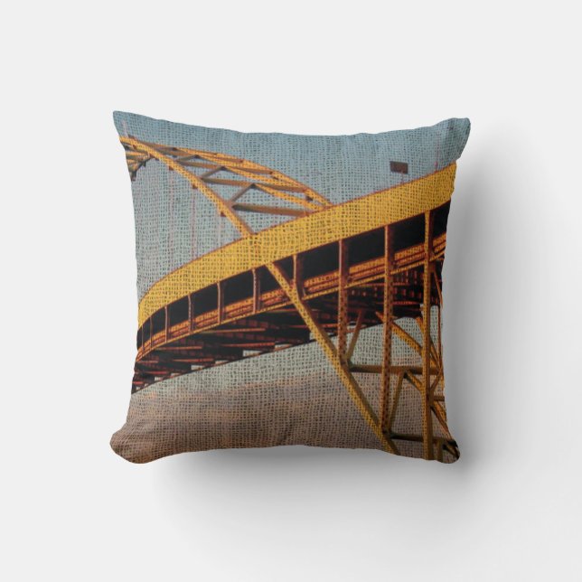 Fremont Bridge Portland Oregon Cushion (Front)