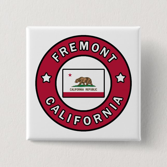 Fremont California 15 Cm Square Badge (Front)