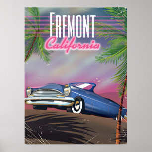 Fremont California travel poster