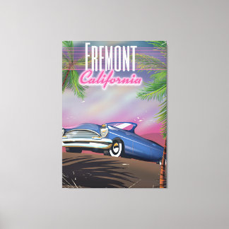 Fremont California travel poster Canvas Print
