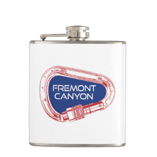 Fremont Canyon Wyoming Rock Climbing Carabiner Hip Flask
