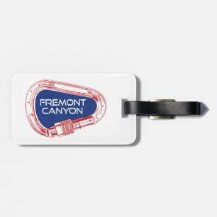 Fremont Canyon Wyoming Rock Climbing Carabiner Luggage Tag