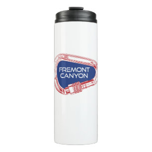 Fremont Canyon Wyoming Rock Climbing Carabiner Thermal Tumbler