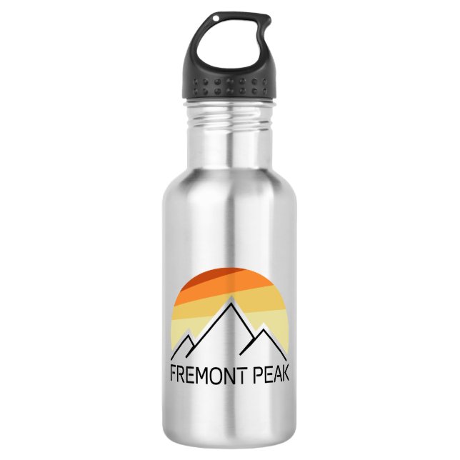 Fremont Peak Wyoming Retro 532 Ml Water Bottle (Front)