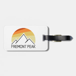 Fremont Peak Wyoming Retro Luggage Tag