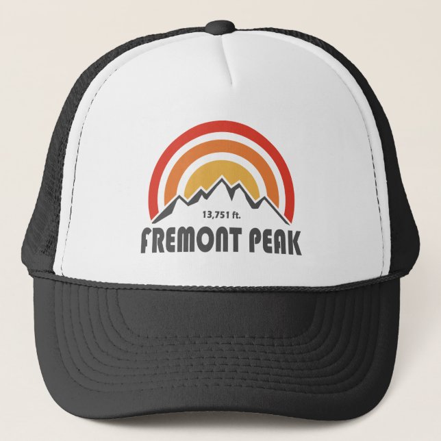 Fremont Peak Wyoming Trucker Hat (Front)