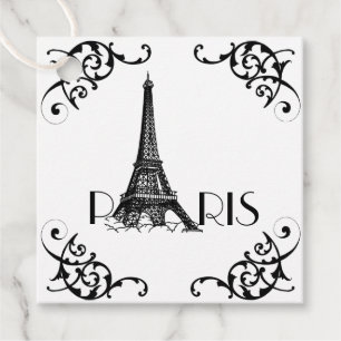 French Accent Favour Tags