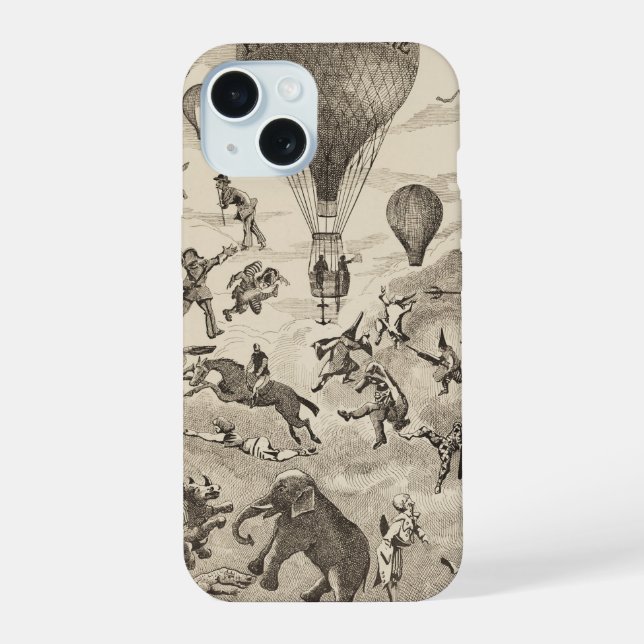 French Advertisement For Balloon Manufacturer iPhone 15 Case (Back)