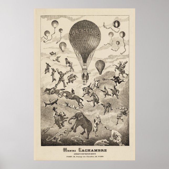 French Advertisement For Balloon Manufacturer Poster (Front)
