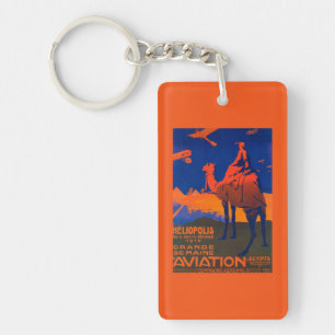 French Airline Promotional Poster Key Ring