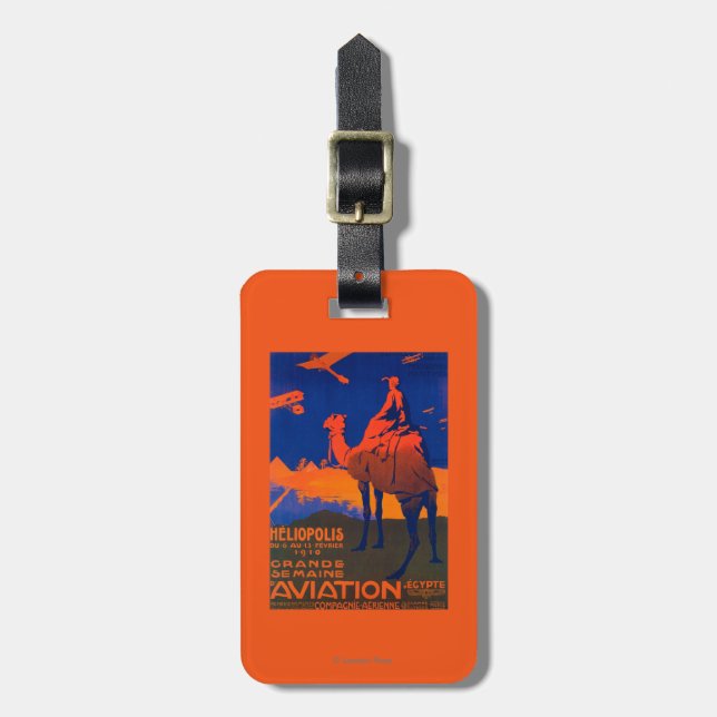 French Airline Promotional Poster Luggage Tag (Front Vertical)