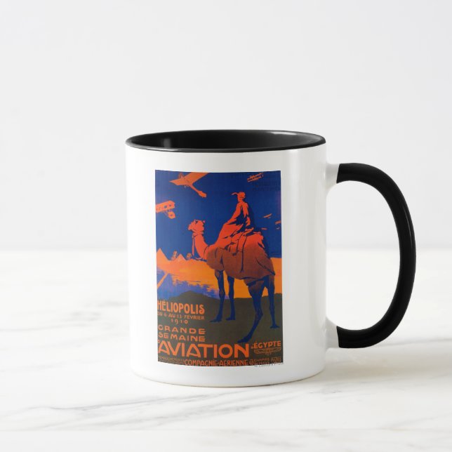 French Airline Promotional Poster Mug (Right)